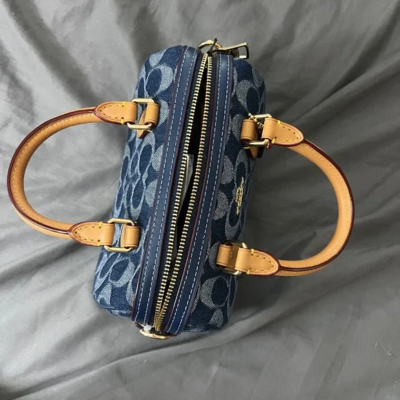 Coach denim mini Rowan RARE NWT - Picture 6 of 9